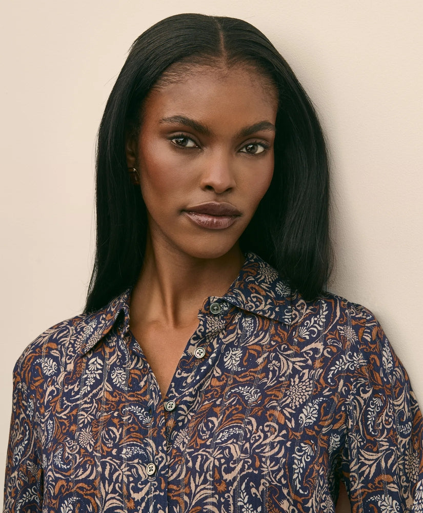 Paisley Shimmer-Stripe Shirt | Brooks Brothers discount