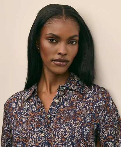 Paisley Shimmer-Stripe Shirt | Brooks Brothers discount