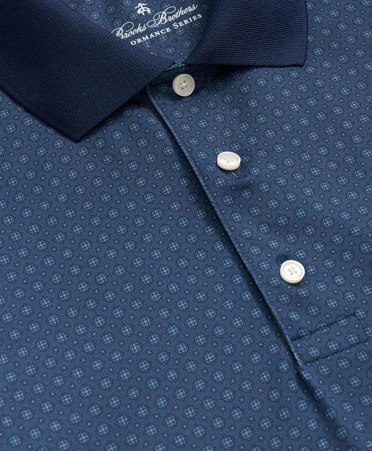 Performance Series Foulard Print Polo Shirt | Brooks Brothers online