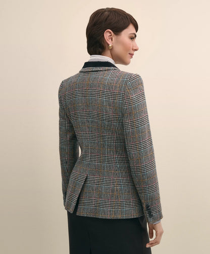 Plaid Shetland Wool Riding Jacket | Brooks Brothers sale