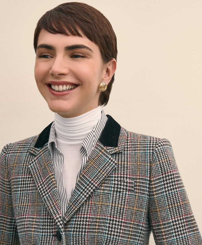 Plaid Shetland Wool Riding Jacket | Brooks Brothers sale
