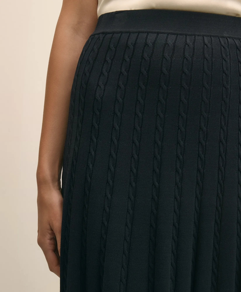 Cable Knit Midi Sweater Skirt | Brooks Brothers discount
