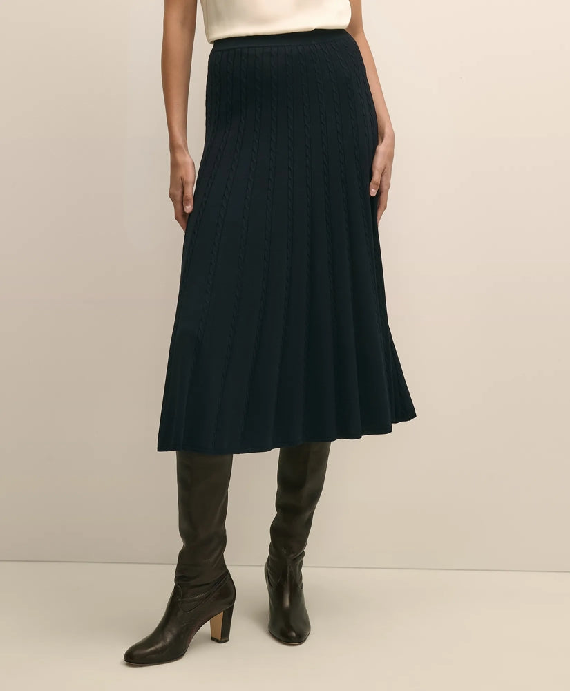 Cable Knit Midi Sweater Skirt | Brooks Brothers discount