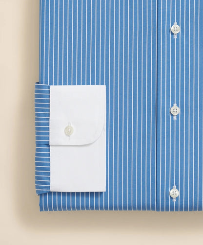 Pure Supima® Cotton Regular-Finish Ainsley Collar, Ground Stripe Dress Shirt | Brooks Brothers online