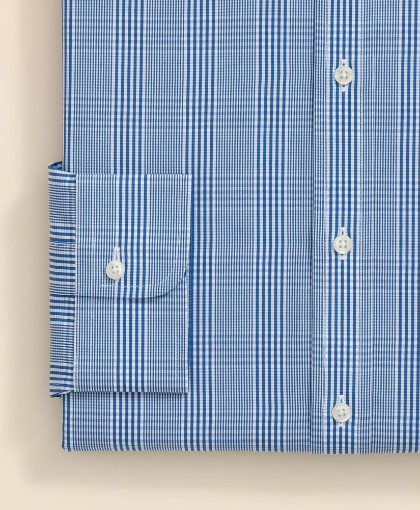 Pure Supima® Cotton Regular-Finish, English Spread Collar Glen Plaid Dress Shirt | Brooks Brothers for sale