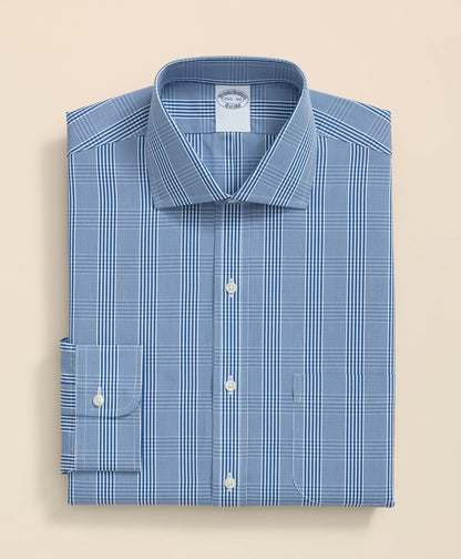 Pure Supima® Cotton Regular-Finish, English Spread Collar Glen Plaid Dress Shirt | Brooks Brothers for sale