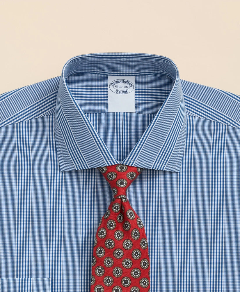 Pure Supima® Cotton Regular-Finish, English Spread Collar Glen Plaid Dress Shirt | Brooks Brothers for sale