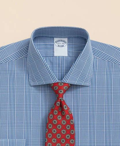 Pure Supima® Cotton Regular-Finish, English Spread Collar Glen Plaid Dress Shirt | Brooks Brothers for sale