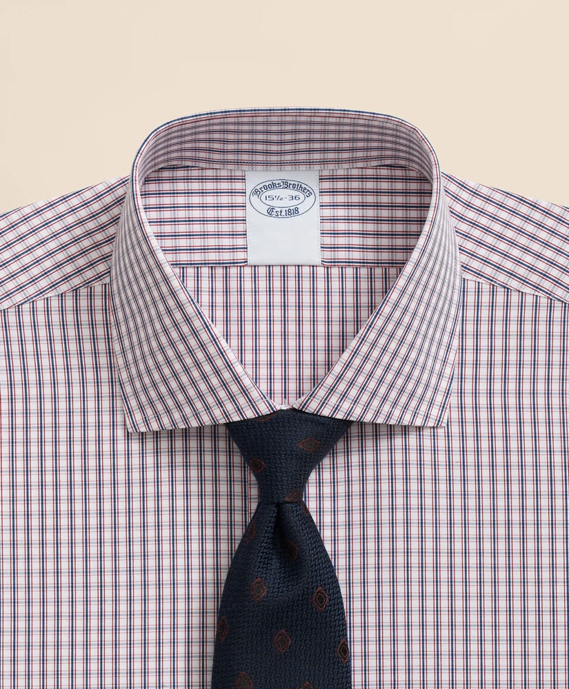 Pure Supima® Cotton Regular-Finish English Spread Collar, Micro Check Dress Shirt | Brooks Brothers sale