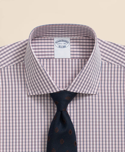 Pure Supima® Cotton Regular-Finish English Spread Collar, Micro Check Dress Shirt | Brooks Brothers sale