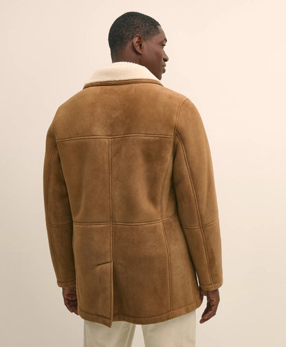 Shearling Double-Breasted Coat | Brooks Brothers online