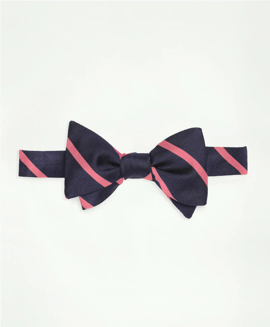 Silk BB#3 Rep Striped Bow Tie | Brooks Brothers discount