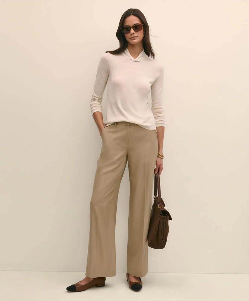 Silk Cashmere Twist Neck Sweater | Brooks Brothers discount