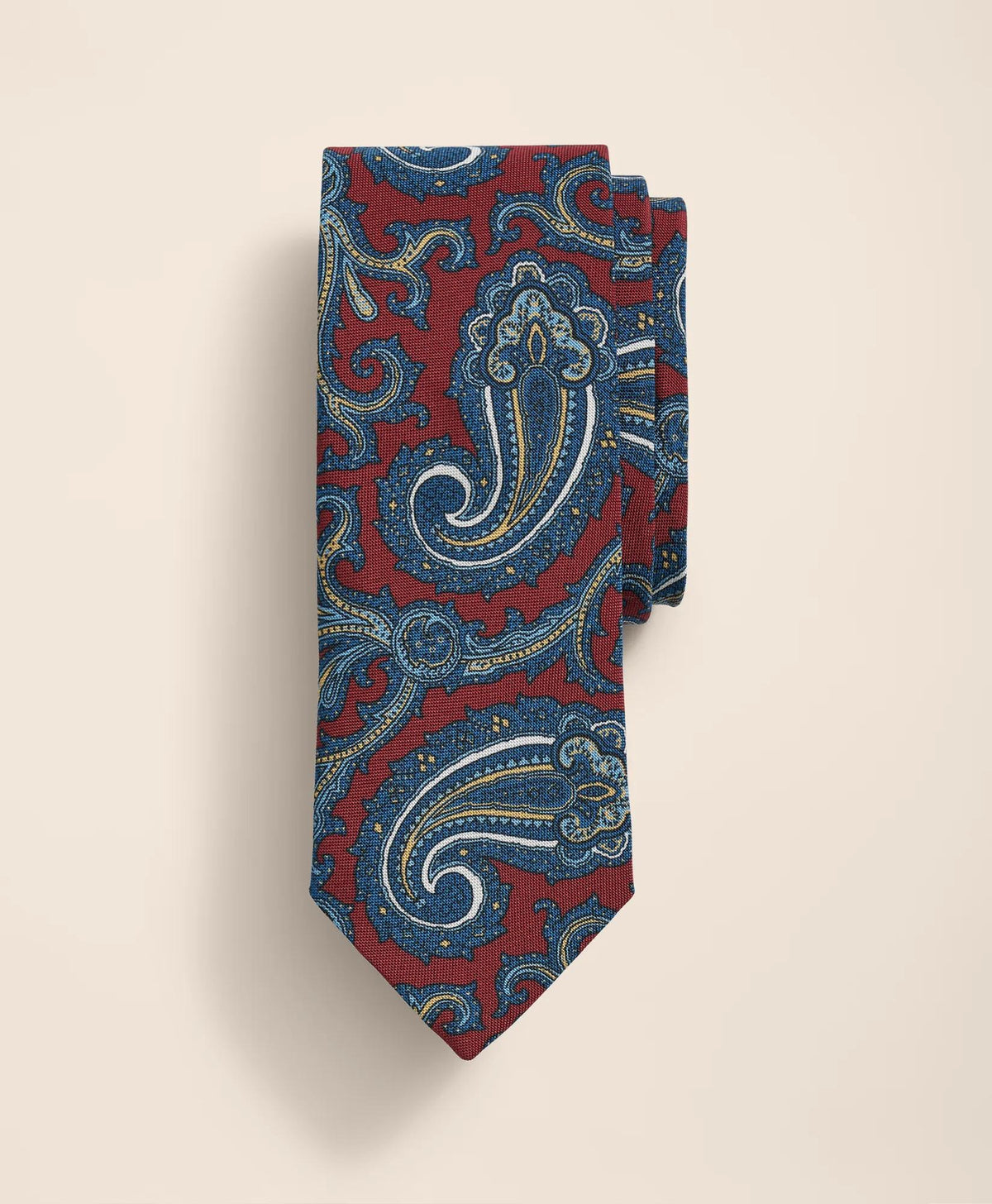 Silk-Cotton Paisley Tie | Brooks Brothers for sale