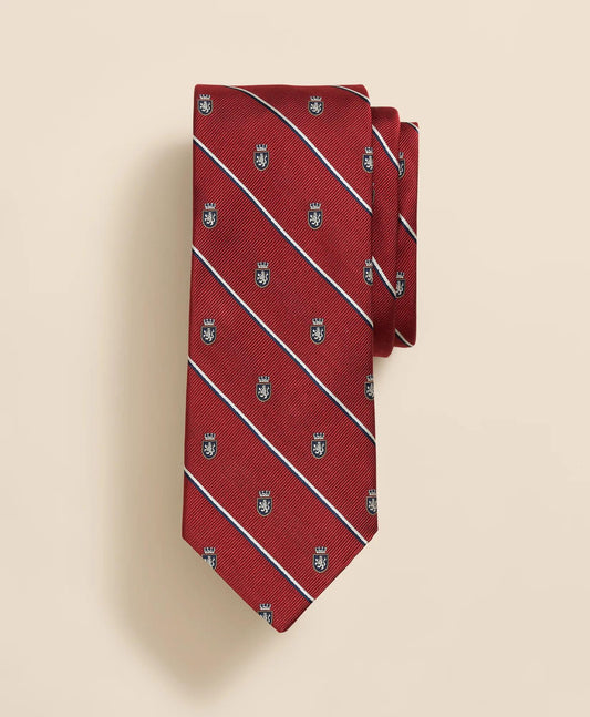 Silk Sidewheeler Striped Tie | Brooks Brothers online