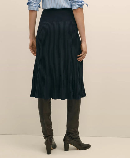 Silk Viscose Pleated Sweater Skirt | Brooks Brothers for sale