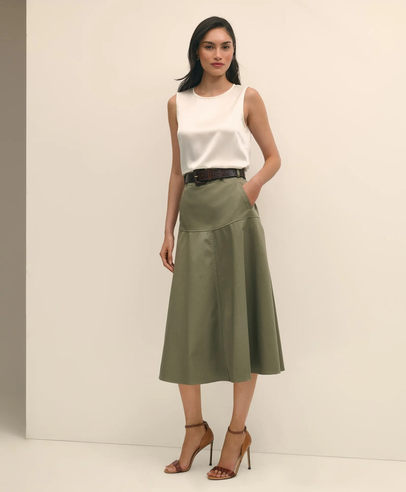 Sleeveless Shell in Washable Silk | Brooks Brothers online shop