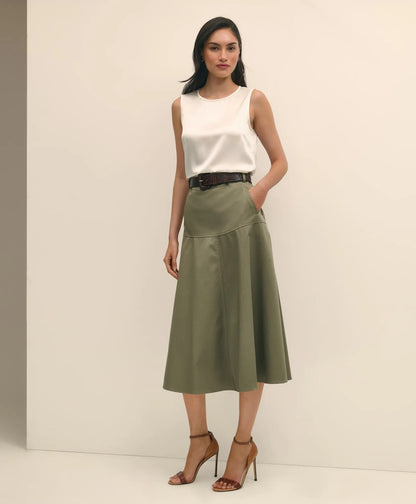 Sleeveless Shell in Washable Silk | Brooks Brothers online shop