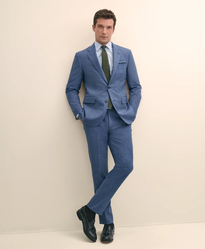 Slim Fit Wool Check 1818 Suit | Brooks Brothers online shop