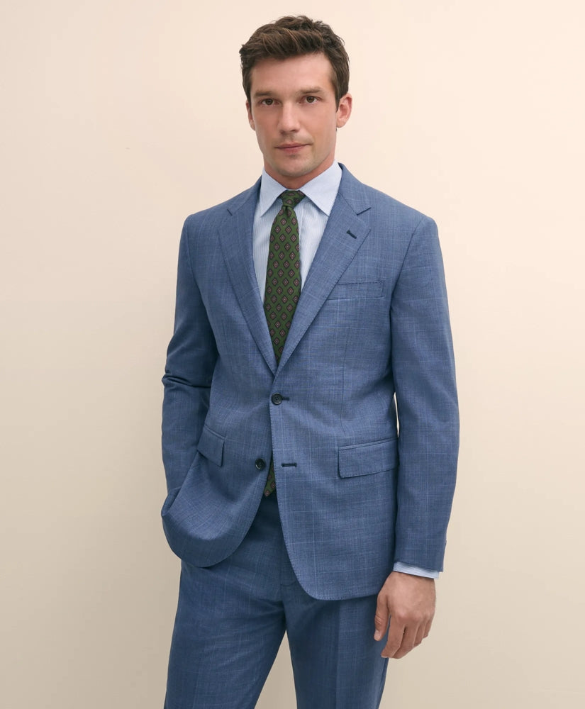 Slim Fit Wool Check 1818 Suit | Brooks Brothers online shop