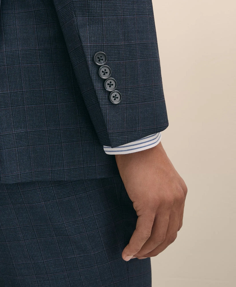 Slim Fit Wool Check 1818 Suit | Brooks Brothers online shop