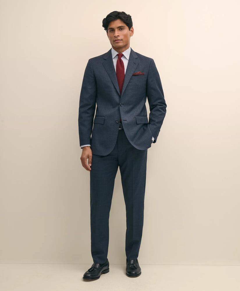 Slim Fit Wool Check 1818 Suit | Brooks Brothers online shop