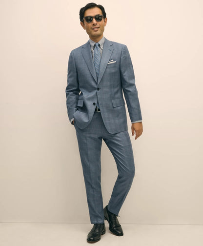Slim Fit Wool Overcheck 1818 Suit | Brooks Brothers for sale