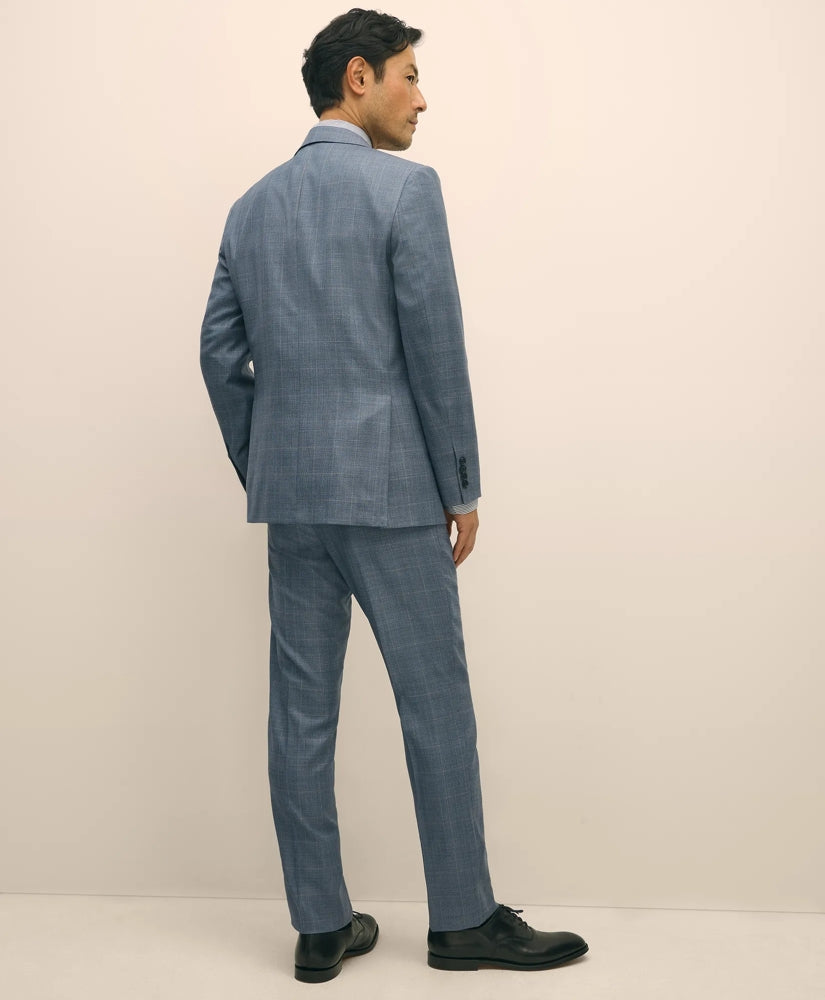 Slim Fit Wool Overcheck 1818 Suit | Brooks Brothers for sale