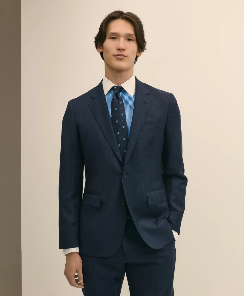 Slim Fit Wool Pinstripe 1818 Suit | Brooks Brothers for sale
