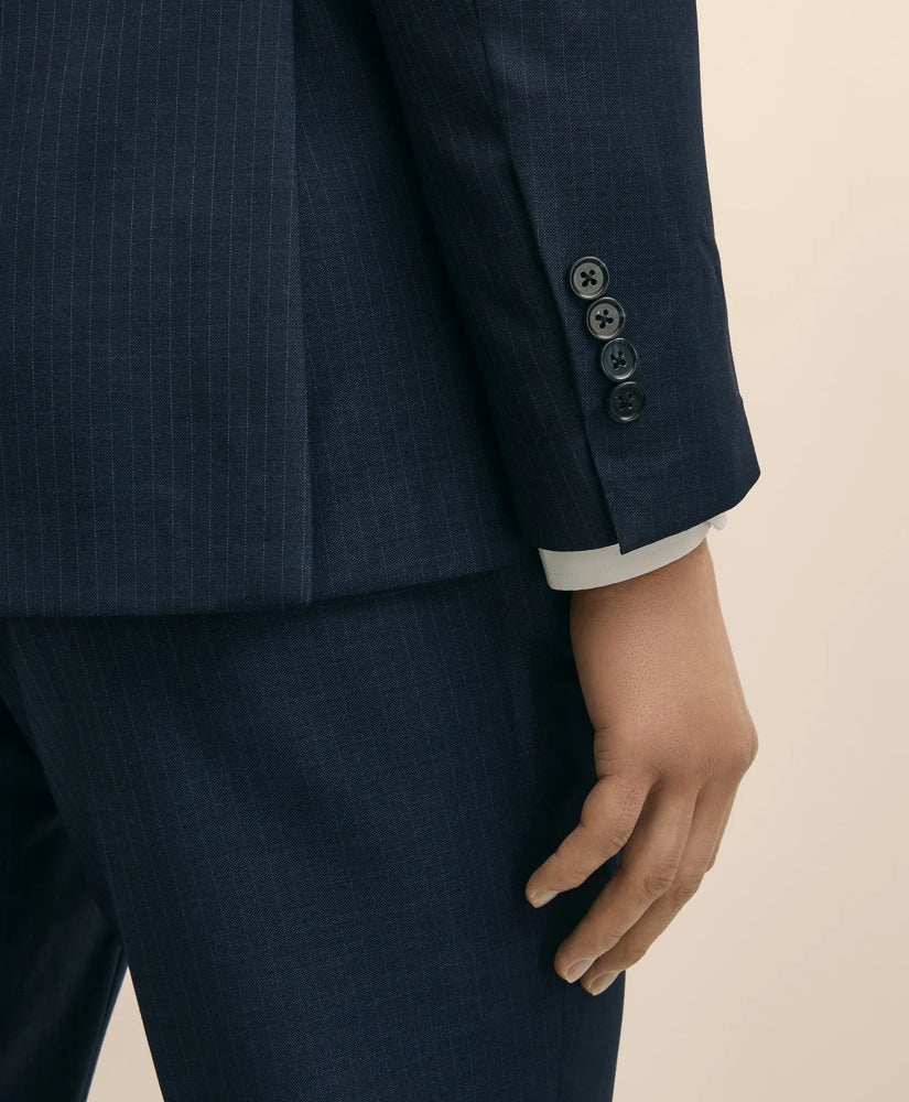Slim Fit Wool Pinstripe 1818 Suit | Brooks Brothers for sale