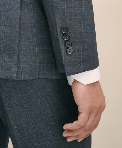 Slim Fit Wool Windowpane 1818 Suit | Brooks Brothers outlet