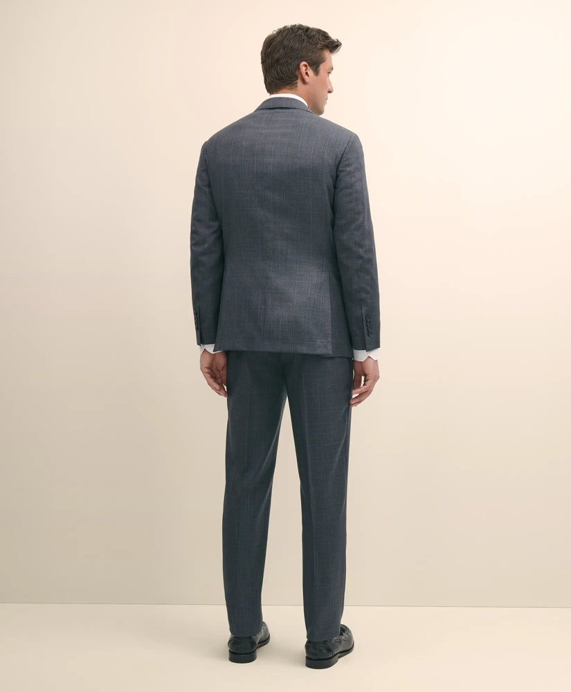 Slim Fit Wool Windowpane 1818 Suit | Brooks Brothers outlet