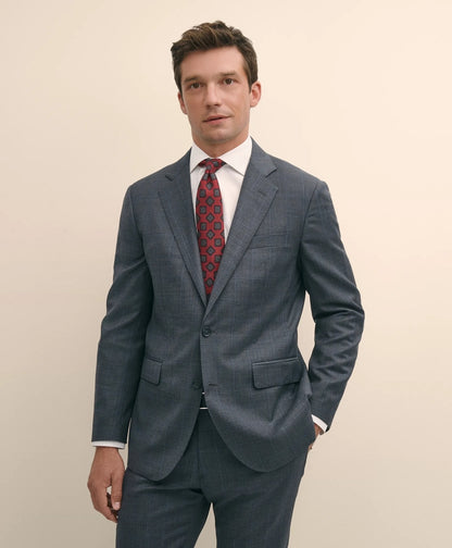 Slim Fit Wool Windowpane 1818 Suit | Brooks Brothers outlet
