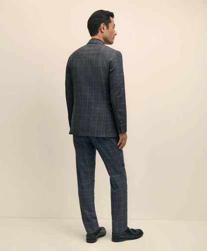 Slim Fit Wool Windowpane 1818 Suit | Brooks Brothers outlet