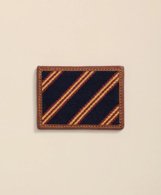 Smathers & Branson Needlepoint BB Uniform Card Case | Brooks Brothers discount