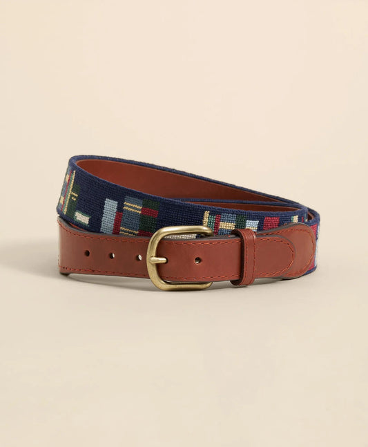 Smathers & Branson Needlepoint Bookcase Belt | Brooks Brothers discount