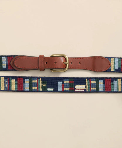 Smathers & Branson Needlepoint Bookcase Belt | Brooks Brothers discount