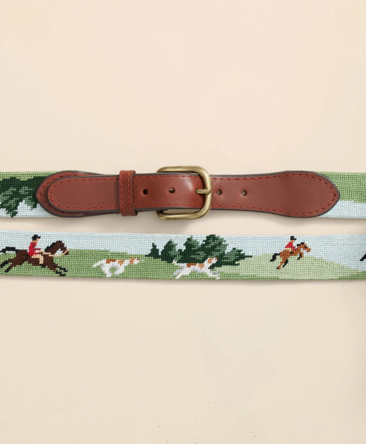 Smathers & Branson Needlepoint Fox Belt | Brooks Brothers for sale