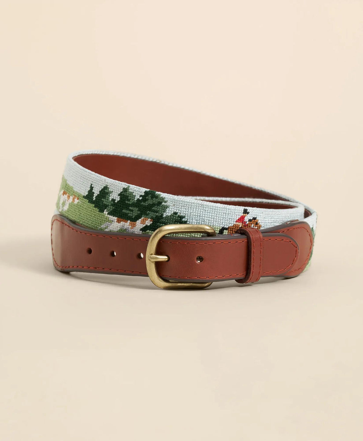 Smathers & Branson Needlepoint Fox Belt | Brooks Brothers for sale