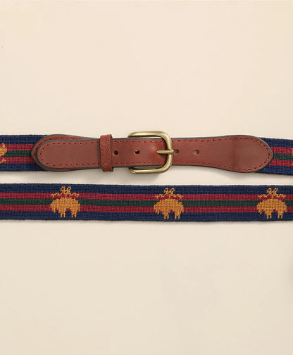 Smathers & Branson Needlepoint Golden Fleece® Belt | Brooks Brothers outlet