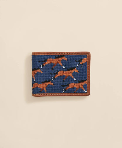 Smathers & Branson Needlepoint Horse Wallet | Brooks Brothers outlet