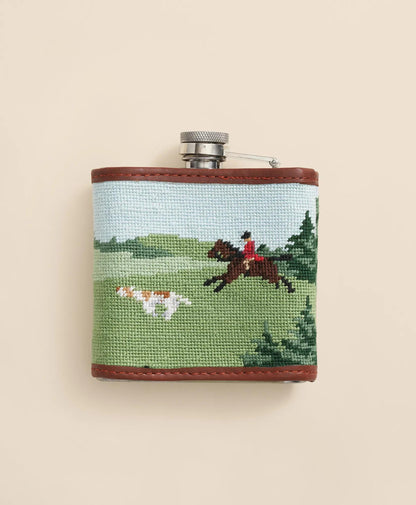Smathers & Branson Stainless Steel Needlepoint Flask | Brooks Brothers online