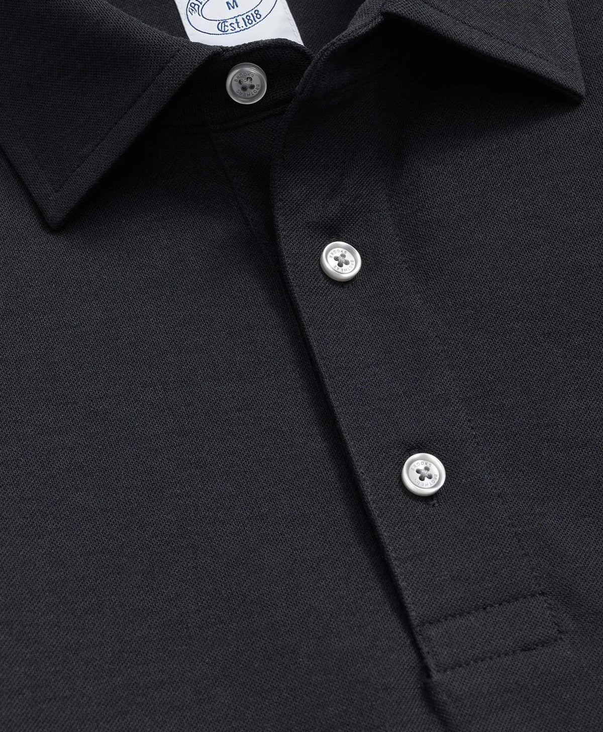 Spread Collar Long-Sleeve Polo Shirt | Brooks Brothers sale