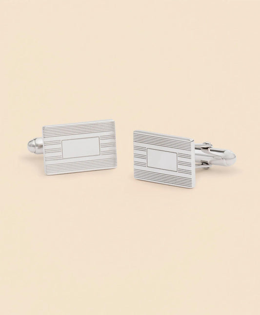Sterling Silver Engravable Rhodium-Plated Cufflinks | Brooks Brothers outlet