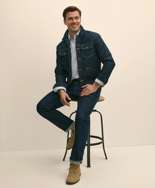 Straight Fit Denim Jeans | Brooks Brothers for sale