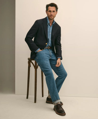 Straight Fit Denim Jeans | Brooks Brothers outlet