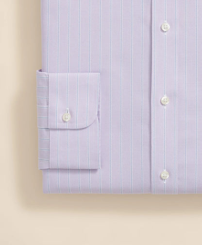 Stretch Supima® Cotton Non-Iron Royal Oxford Ainsley Collar, Striped Dress Shirt | Brooks Brothers online shop