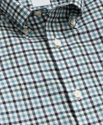 Stretch Supima® Cotton Non-Iron Twill Polo Button Down, Check Sport Shirt | Brooks Brothers online shop