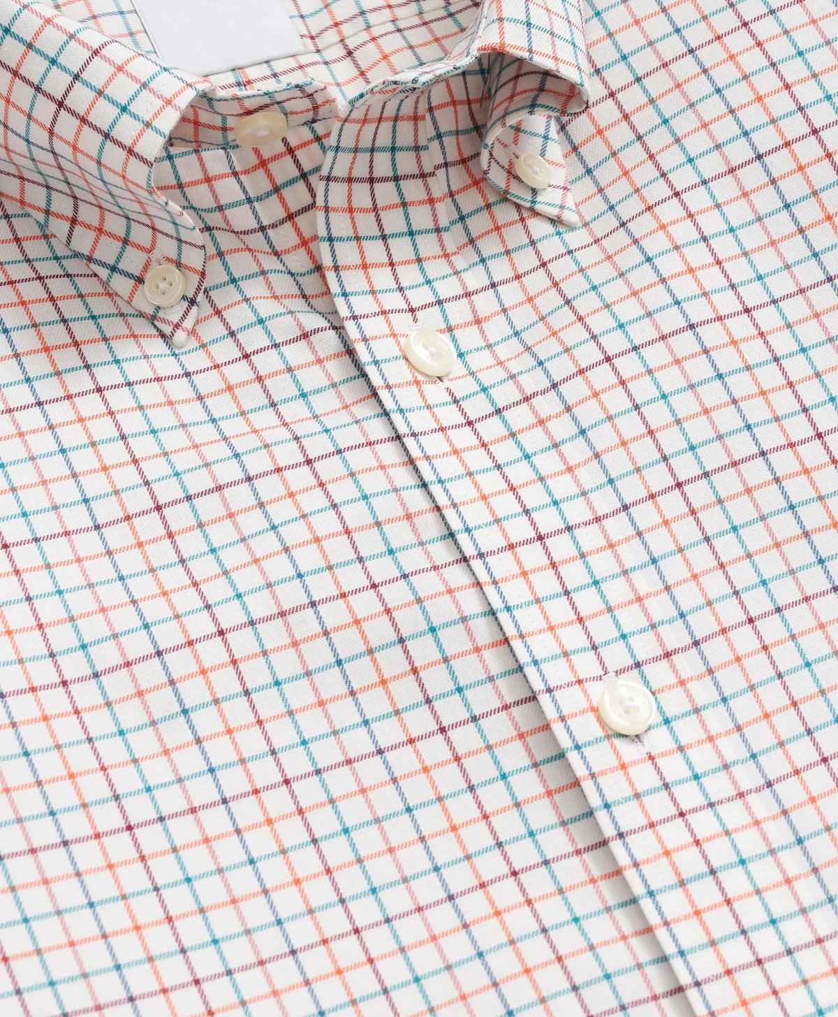 Stretch Supima® Cotton Non-Iron Twill Polo Button Down, Tattersall Sport Shirt | Brooks Brothers on sale