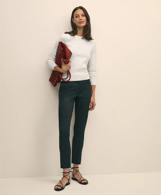 Supima® Cotton Cable Crewneck Sweater | Brooks Brothers sale